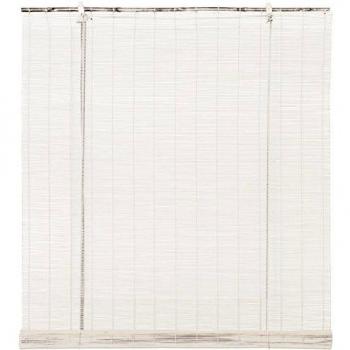 STOR PLANET Estores Collection Estor Bamboo Blanco 120 x 250 cm