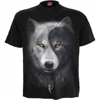 Spiral Gothic Wolf Chi T-Shirt Black 4XL