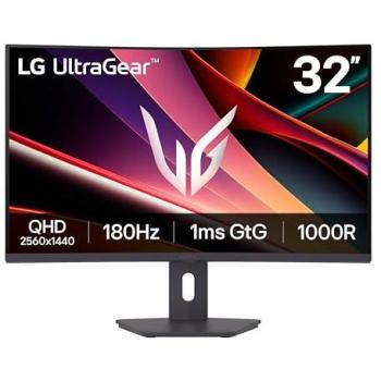 Monitor Curvo Gaming LG 32G600A-B 32 QHD (2560 x 1440) LCD, 180Hz, 1 ms, AMD FreeSync, Negro