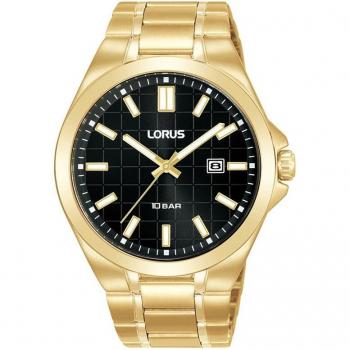 Lorus - Reloj de hombre Sport man RH962QX9 con correa dorada y resistente al agua.