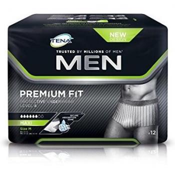 Tena Men Protective Underwear Level 4 Medium 12 Count