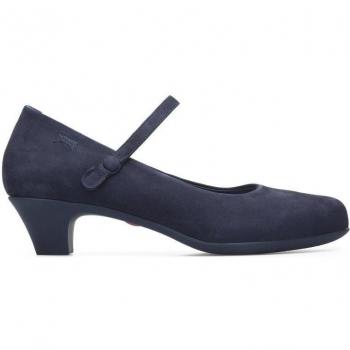 Zapatos de salón Camper Helena Bajo 20202-088 Negro en Cuero Auténtico