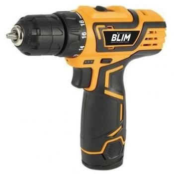 Taladro Inalámbrico Blim 12V 1.5Ah, Par Máximo 28Nm, 2 Velocidades (0-400/0-1500 RPM), Color Amarillo