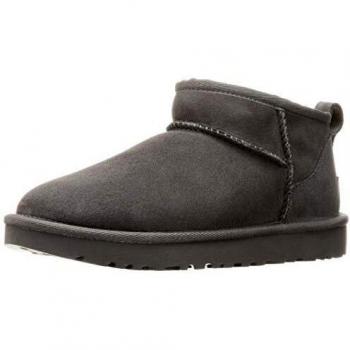 UGG® Women's Classic Ultra Mini Sheepskin Classic Boots in Grey, Size 5