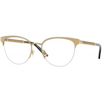 Versace VE1297 1002 Women's Eyeglasses Gold Size 53 (Frame Only) - Blue Light Block Available