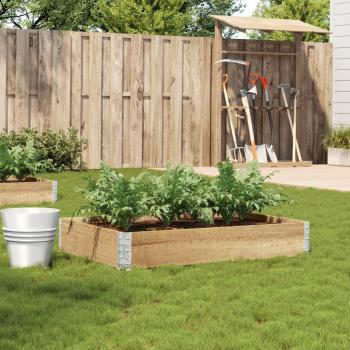 vidaXL 100x50 cm Solid Pine Wood Garden Planter Box
