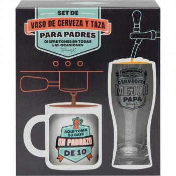 Set de vaso de cerveza y taza Mr. Wonderful