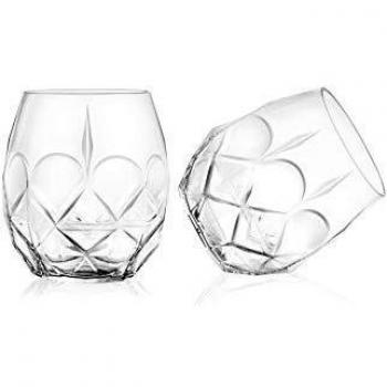 Set de 6 Bicchieri Alkemist en Cristallo Luxion, Capacidad 38 cl, Diseño Inclinable