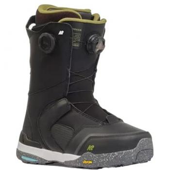 K2 Thraxis BOA Black 290 - Botas de snowboard para hombre, color negro, talla 11