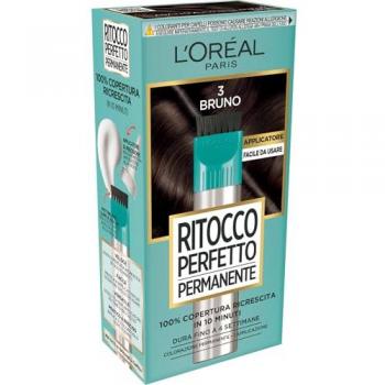 Coloración Permanente L'Oréal Paris Retocco Perfecto para Cubrir Raíces con Aplicador, Tono 3 Bruno, 27 ml
