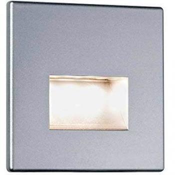 Aplique LED empotrado Edge, cromo mate