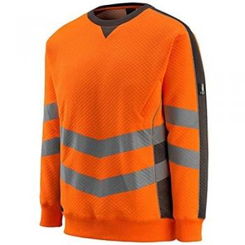 Sudadera de Seguridad Hi-vis Naranja/Gris Oscuro Mascot Wigton - XL