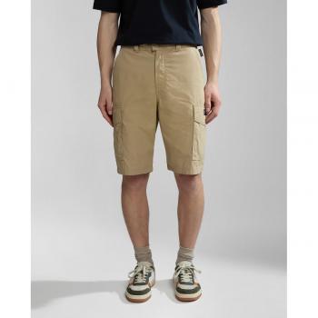 Bermuda de hombre Napapijri N-Maranon lisa color camel, talla 32