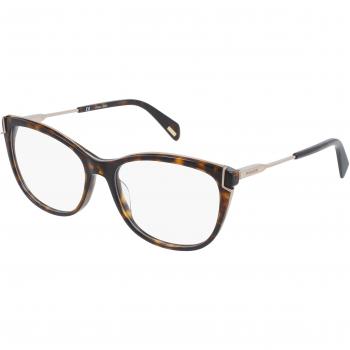 Police Women's Glasses Frame VPLA900722 - Brown, Unisex, Non-Prescription