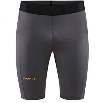 Mallas Cortas Craft Pro Hypervent para Hombre, color gris claro y negro, talla L