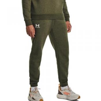 Under Armour Men's Regular Fit Essential Fleece Joggers - Olive Green - Size L