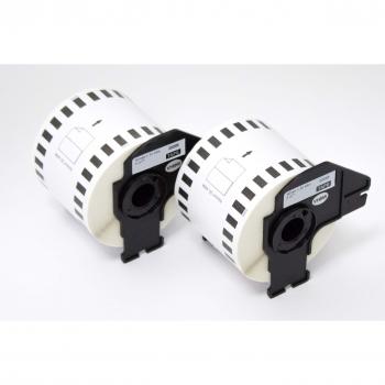 vhbw 2x Etiquetas Cinta adhesiva per Brother P-Touch QL-1050, QL-1050N, QL-1060, QL-1060N, QL-500, QL-500A, QL-500BS, QL-500BW por Brother DK-22205.
