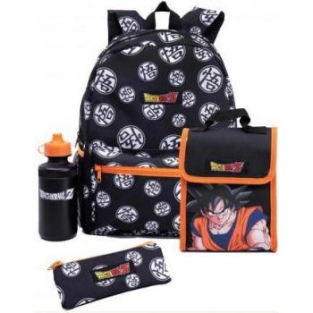 Mochila Dragon Ball Z Goku Negro/Naranja Talla Única con Diseño Exclusivo