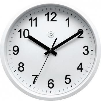 Reloj de Pared Diseño Robusto Ø 25,5 cm Plástico Blanco