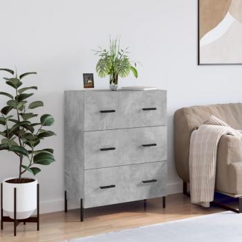 Aparador de madera de ingeniería 69,5x34x90 cm Mueble de Almacenaje de Salón, Buffet para salón, Armario Auxiliar, Armario de Almacenamiento en color gris hormigón