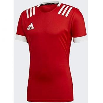 adidas TW 3S JSY F Camiseta, Hombre, Escarl/Blanco, 2XL