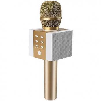 TOSING 008 Micrófono de Karaoke Inalámbrico Bluetooth, Potencia de Volumen Más Alta 10W, Más Bajo, 3-en-1 Máquina de Micrófono Portátil de Altavoz Portátil para iPhone/Android/iPad/PC