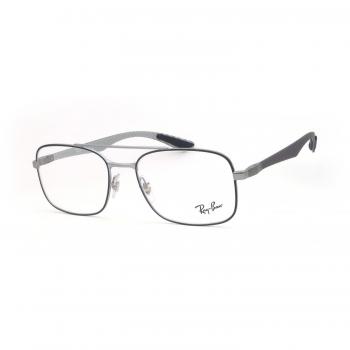 Ray-Ban 0Rx8417, Monturas de Gafas para Hombre, Gunmetal Top Matte Black, 55