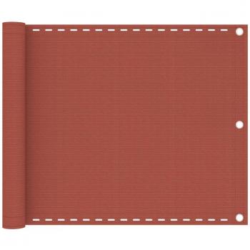 Toldo para balcón HDPE terracota 75x300 cm