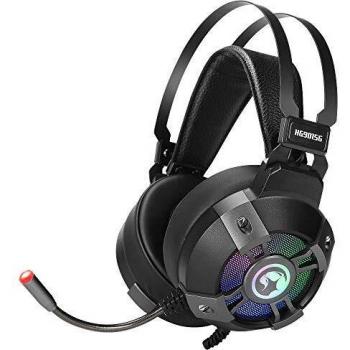 Marvo Scorpion HG9015G Auriculares Gaming con Micrófono USB - Sonido Envolvente 7.1 - Micrófono Flexible RGB Wireless