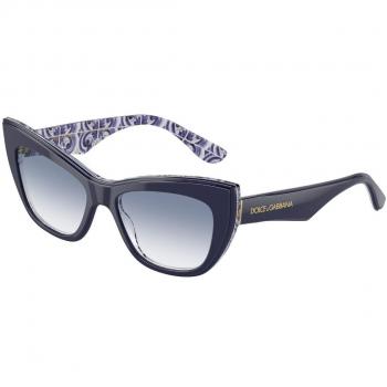 Dolce & Gabbana DG4417 Women's Cat Eye Sunglasses Blue Color 341419 Size 54