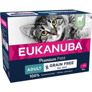 Eukanuba Grain Free Adult 48 x 85 g - Megapack Económico - Cordero