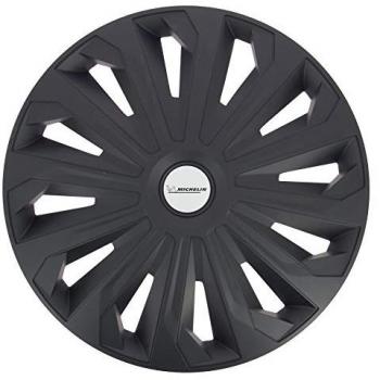 Tapacubos Michelin 009136, 4 unidades, NVS 04, color negro, para ruedas de 14.0 pulgadas