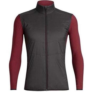 Icebreaker Descender Hybrid Jacket Charred/Cabernet L