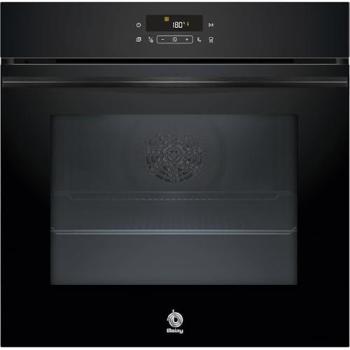 Horno Multifunción a Vapor Pirolítico 71L con Freidora de Aire Balay 3HD5829N3, 60 cm, Cristal Negro