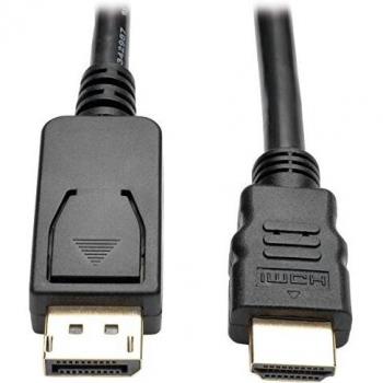 Tripp Lite DisplayPort to HDMI Adapter Cable, DP with Latches to HDMI