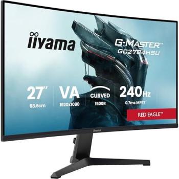 Monitor Gaming iiyama G-Master GC2784HSU-B1 27 Curvo VA FHD 1920x1080 240Hz FreeSync Premium 0,7ms