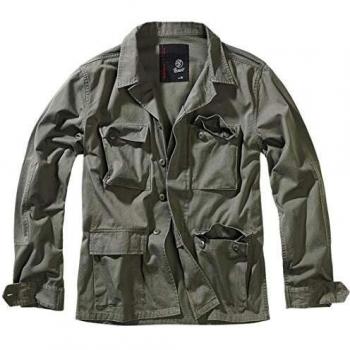 Brandit BDU Twill Jacket Hombre Chaqueta entre-tiempo Aceituna S, 100% algodón,