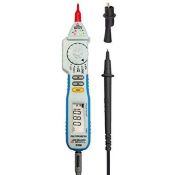 PeakTech 1080 – Probador digital de voltaje NCV con pantalla LED, multímetro manual, voltímetro, medición de corriente, probador de continuidad, CA/CC, 2000 recuentos, medidor de voltaje máx. 600 V