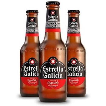 Cerveza Estrella Galicia, Pack 24 botellines. Estrella Galicia Cerveza Especial - Pack botellines 24 x 25 cl