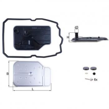 Filtro de aceite y kit filtro hidráulico para transmisión automática KNECHT MAHLE ORIGINAL HX230KIT
