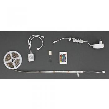 Tira LED RGB Superline Set 3m con control remoto, dimmable y autoadhesiva