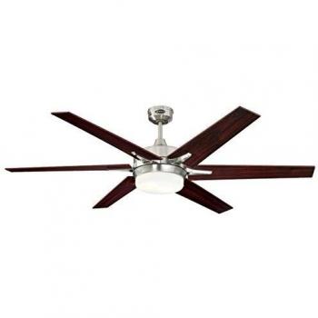 Ventilador de Techo Westinghouse Cayuga 152 cm con Luces y Control Remoto, Palisandro y Arce