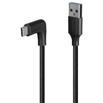 Lindy 1m USB 3.2 Type A to C Right Angle Cable