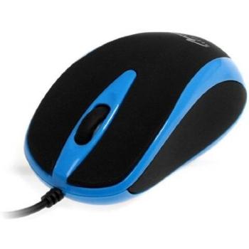 Ratón óptico USB Media-Tech Plano 800dpi negro-azul MT1091B