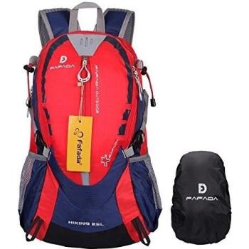 Fafada 25L Mochila de Senderismo Impermeable Viaje Mochila roja
