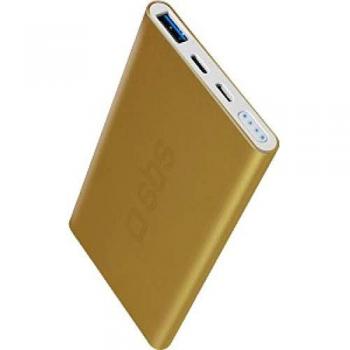 SBS Poly Allm Slim Powerbank with 21A USB and Light Input, 5000 mAh