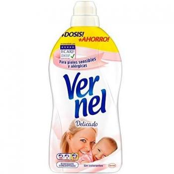 Vernel Suavizante Concentrado para la Ropa Delicado - 54+3 Lavados, 1.140 L