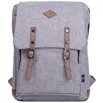 Eshow Bolso Mochila de Tela de Lona para Mujer, Bolso de Ocio, de Escuela o de Compra