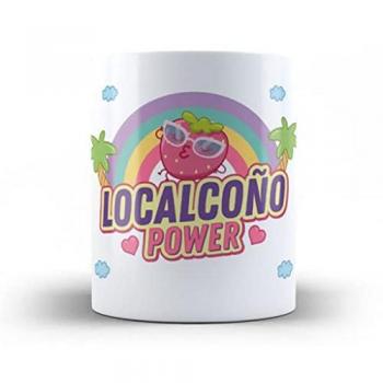 Taza Original Localcoño Power Fresa - Resistente al Microondas y Lavavajillas