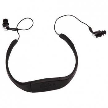 KK-ELECTRONICS Reproductor MP3 Impermeable 4GB con Radio FM para nadar, hacer surf o ir al SPA IPX8-negro